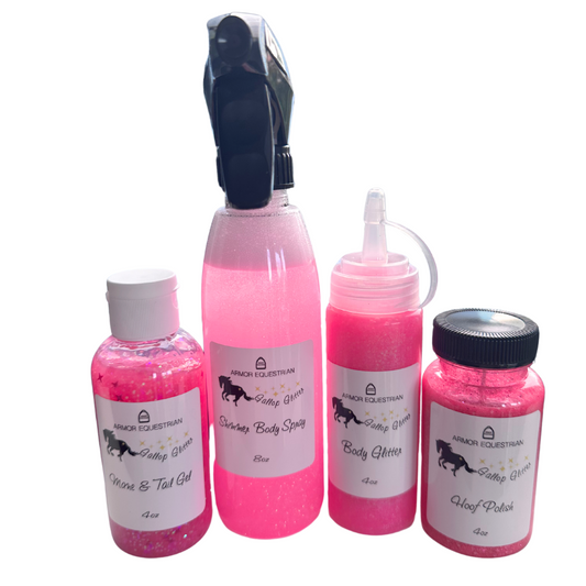 Gallop Glitter - Pink Glitter Set of 4