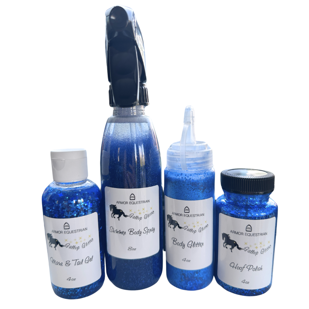 Gallop Glitter - Mane and Tail Gel in Blue
