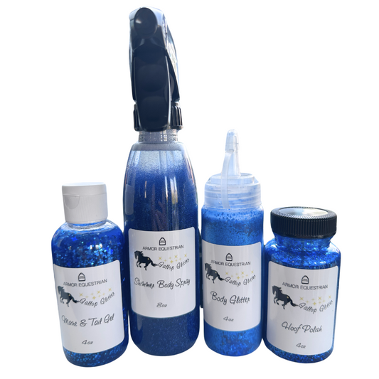 Gallop Glitter - Blue Glitter Set of 4