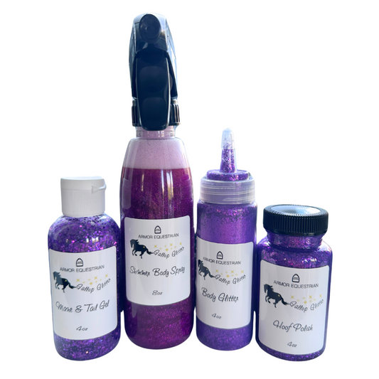 Gallop Glitter - Purple Glitter Set of 4