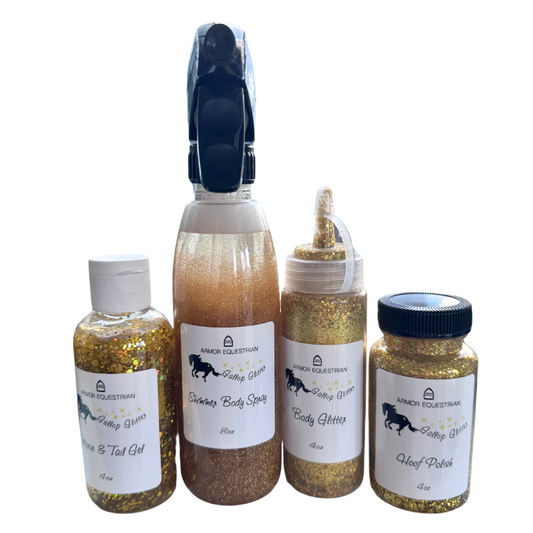 Gallop Glitter - Gold Glitter Set of 4