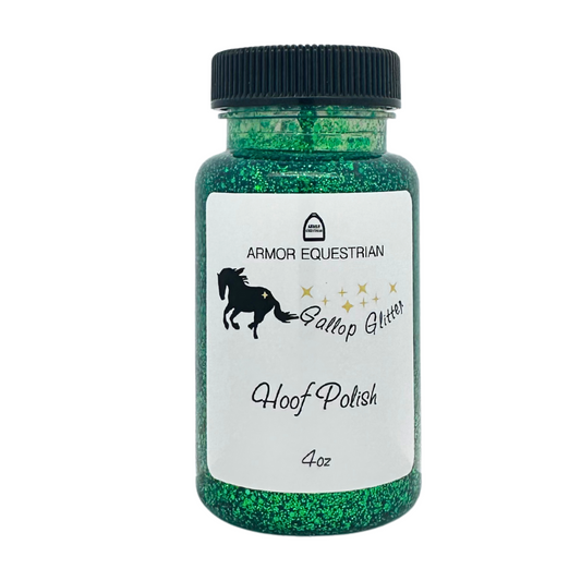 Gallop Glitter - Horse Hoof Polish in Green