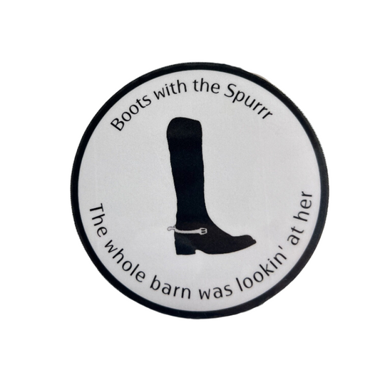 Boots with the Spur Equestrian Sticker