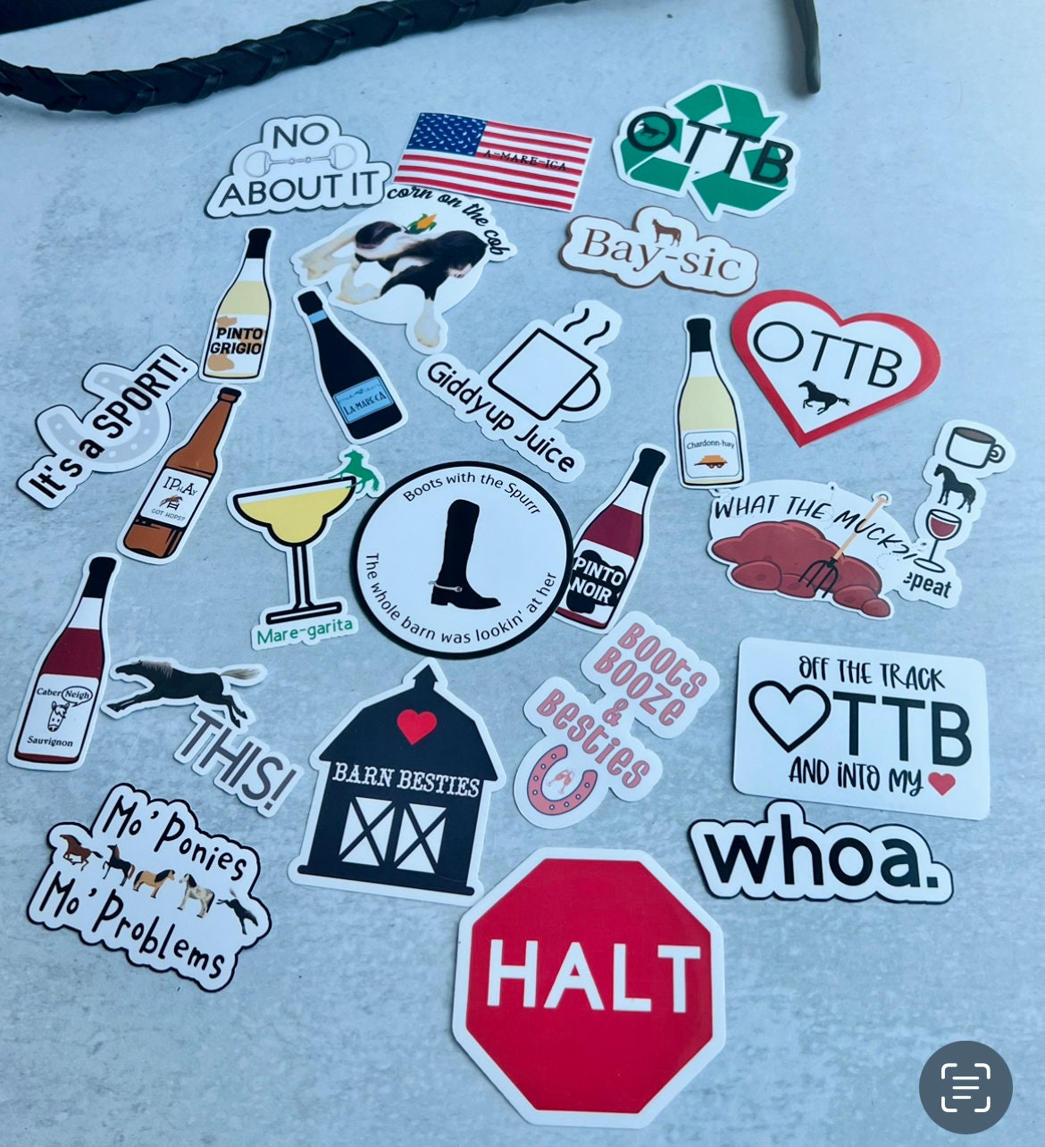 A variety of Equestrian Horse Stickers from Armor Equestrian