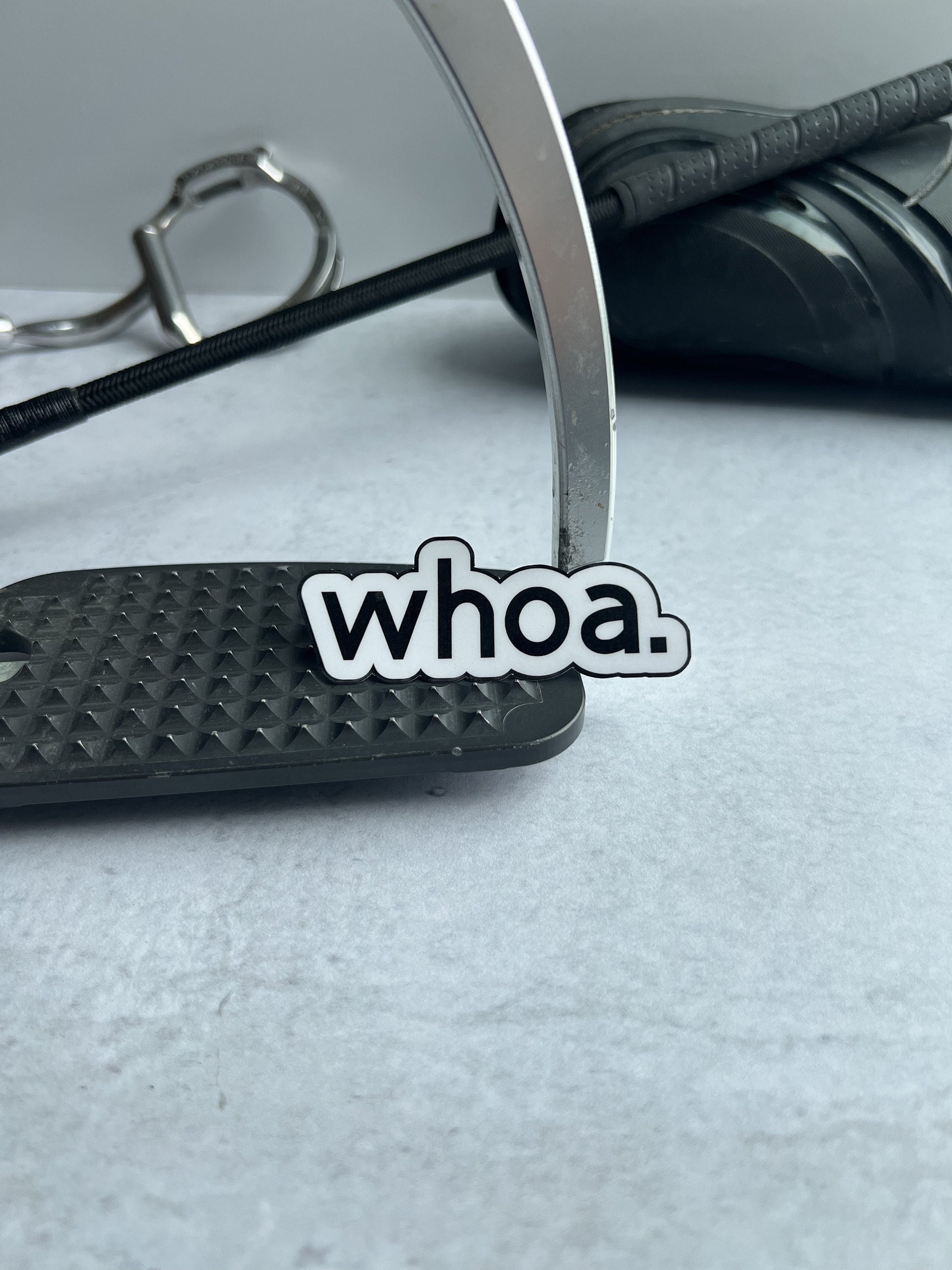Black and white whoa sticker by Armor Equestrian