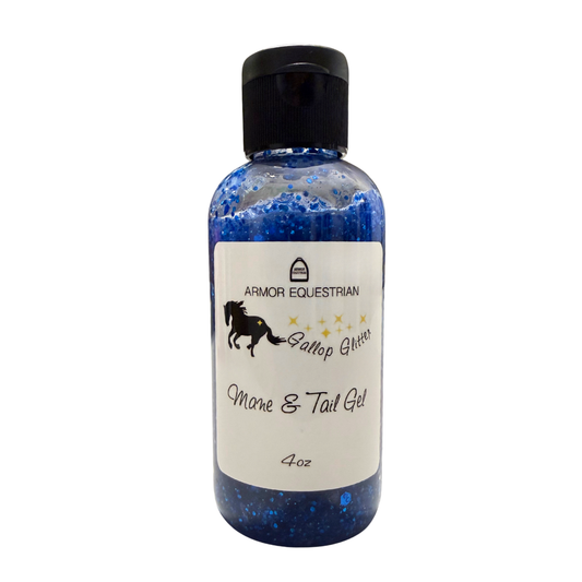 Gallop Glitter - Mane and Tail Gel in Blue