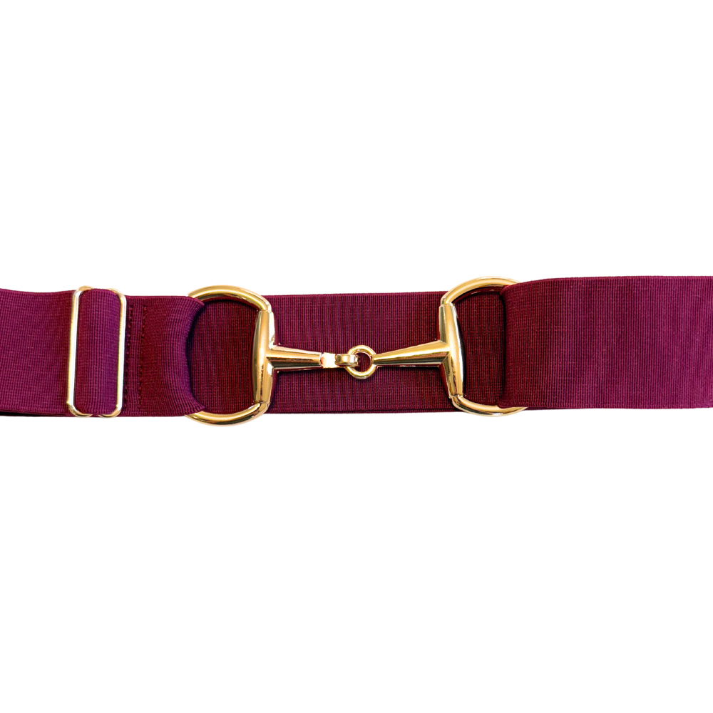 Wine/Gold Buckle