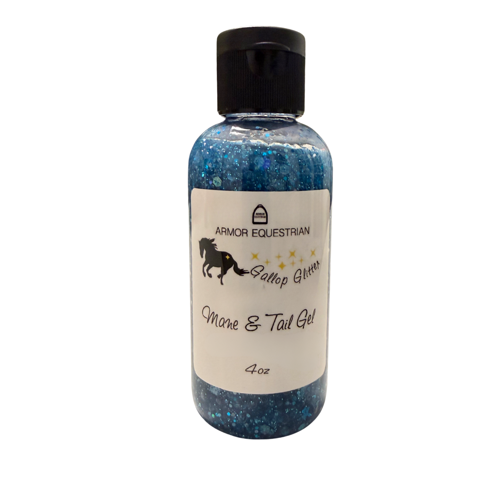 Gallop Glitter - Mane and Tail Gel in Teal