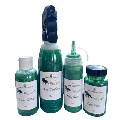 Gallop Glitter - Horse Hoof Polish in Green