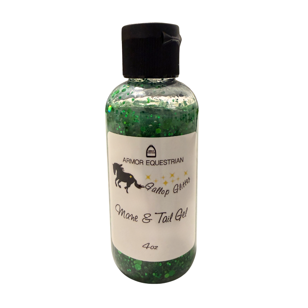 Gallop Glitter - Mane and Tail Gel in GREEN