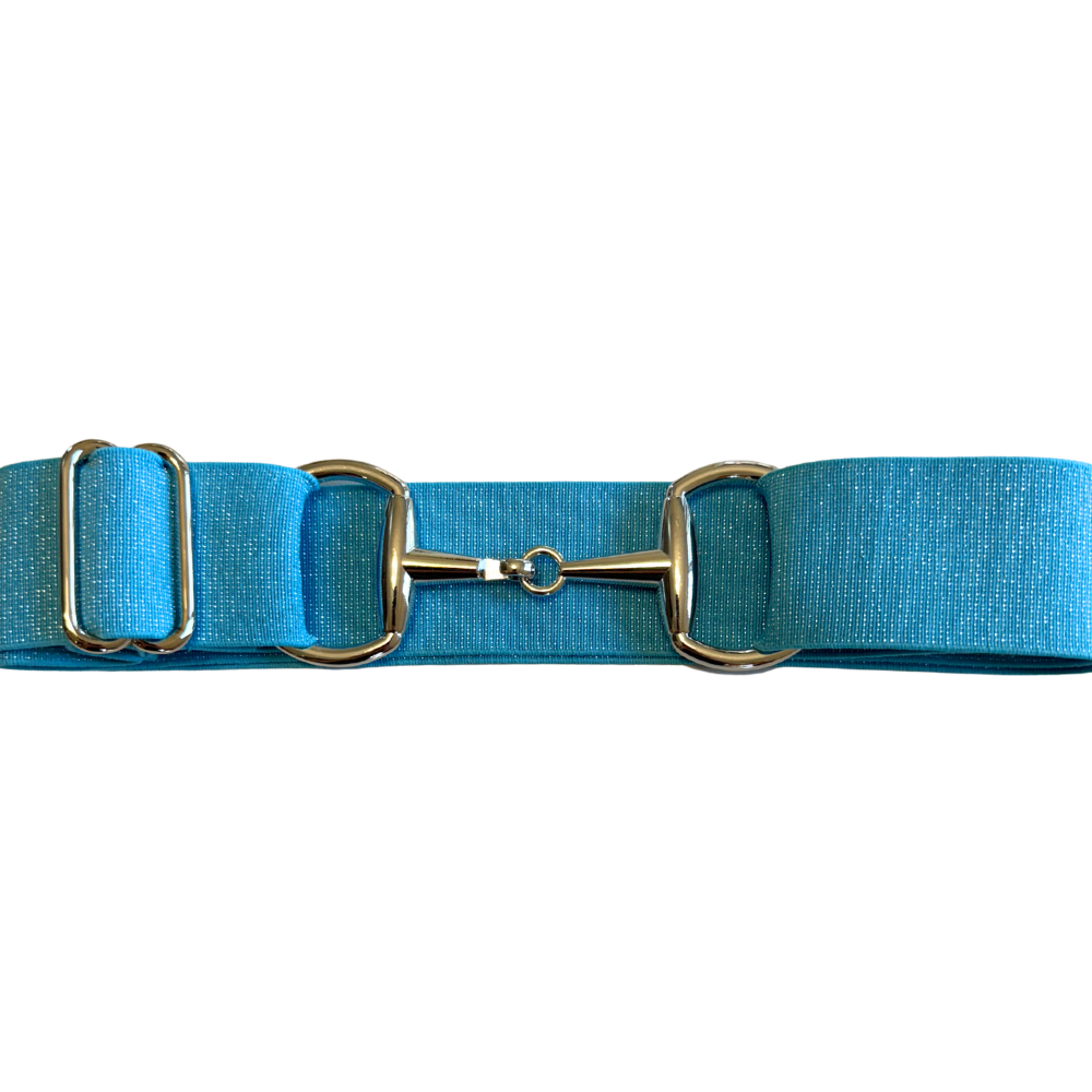 Baby Blue Sparkle/Silver Buckle