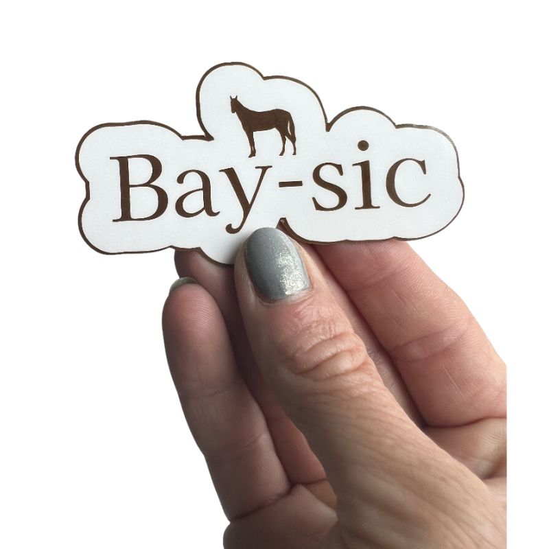 Bay-sic Equestrian Horse Sticker