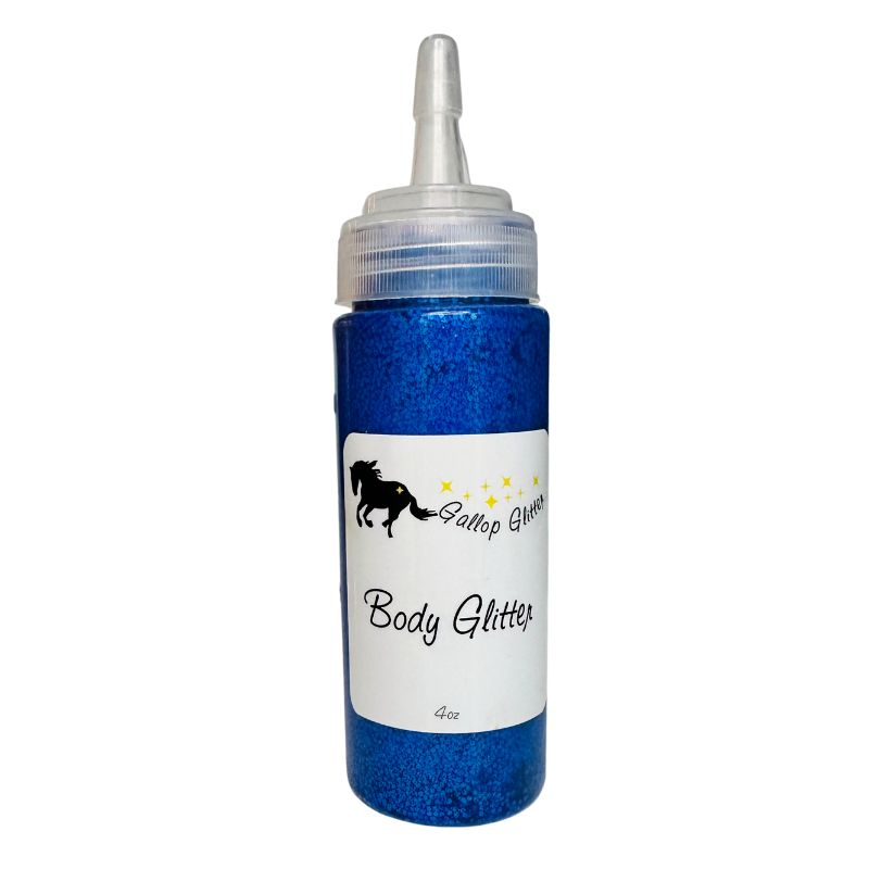 Gallop Glitter Body Glitter for Horses in blue