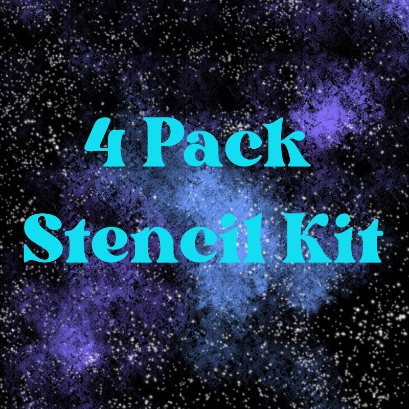 Cover photo for Gallop Glitter Stencil Kits - 4 pack