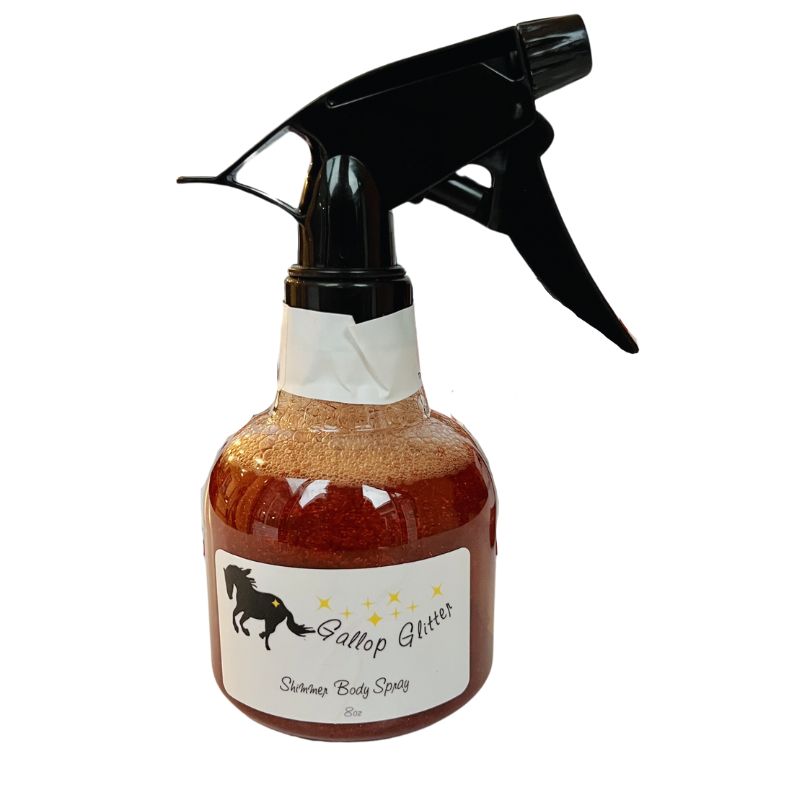 Red Gallop Glitter Shimmer Body Spray for Horses