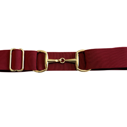 Burgundy/Gold Buckle