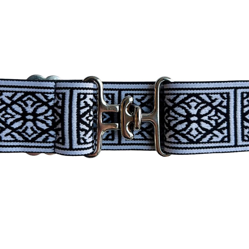 Black and White Equestrian Belt