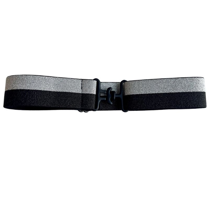 Sparkly Silver and Black Equestrian Belt