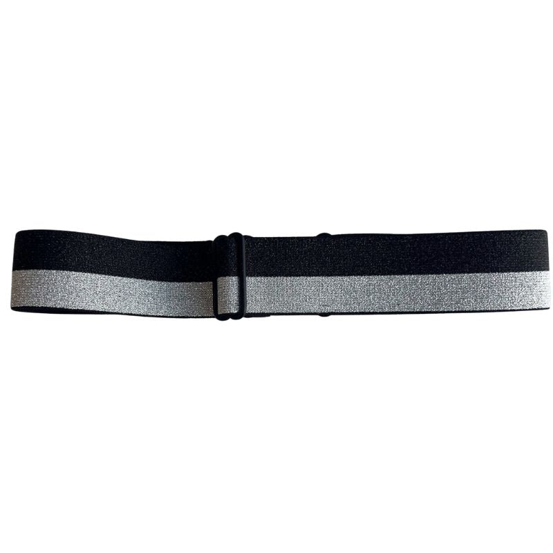 Sparkly Silver and Black Equestrian Belt