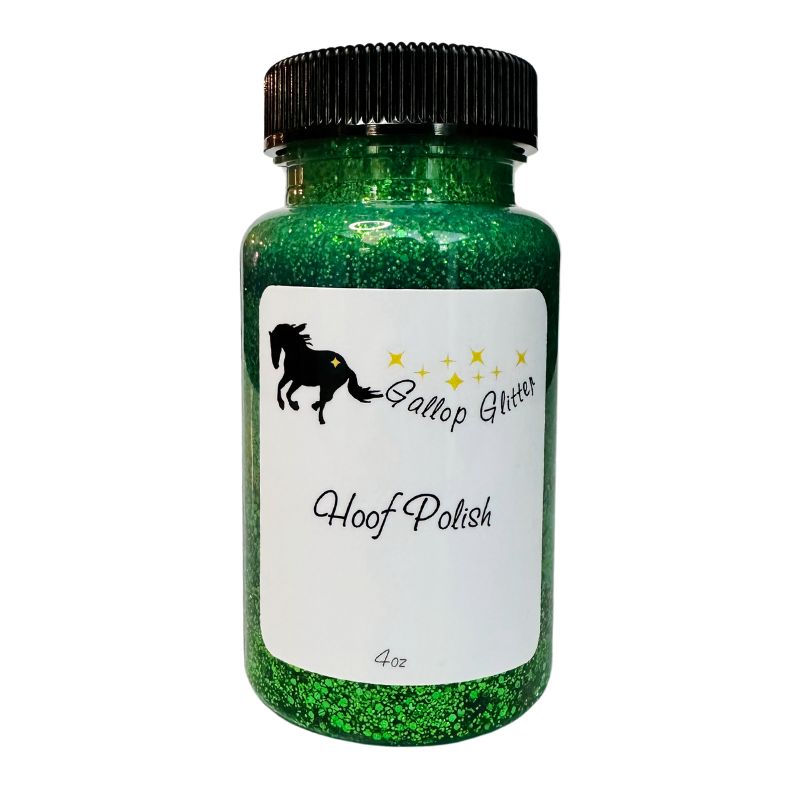 Gallop Glitter - Horse Hoof Polish in Green