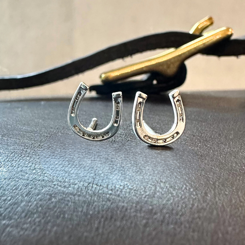 Sterling Silver Horseshoe Earrings