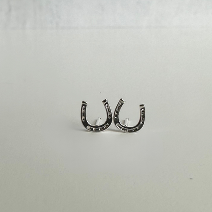 Sterling Silver Horseshoe Earrings