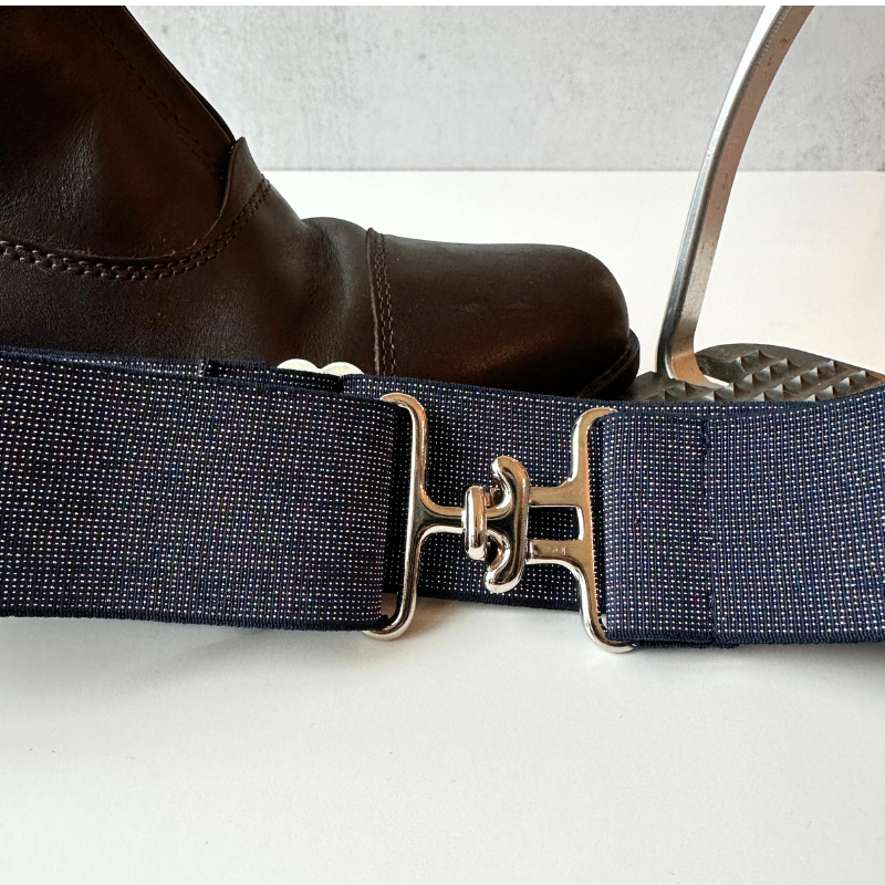 Sparkly Navy Equestrian Belt