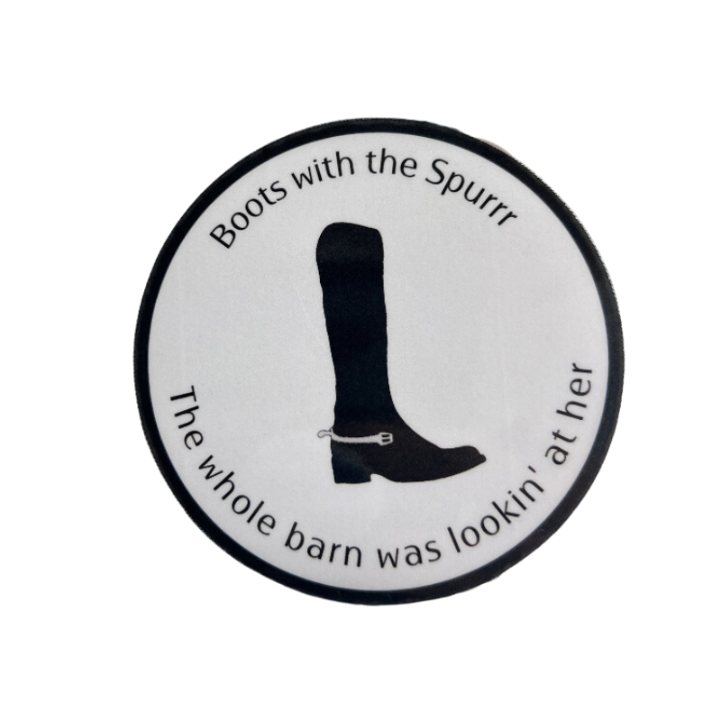 Boots with the Spur Equestrian Sticker