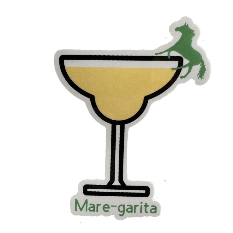 Mare-garita Margarita Horse Sticker