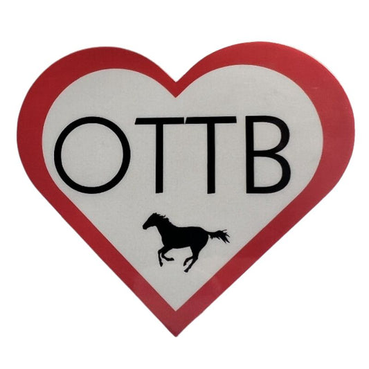 OTTB Into My Heart Horse Sticker