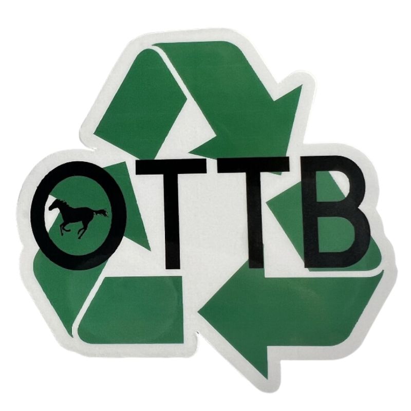 OTTB Recycled Sticker - Equestrian Horse Sticker