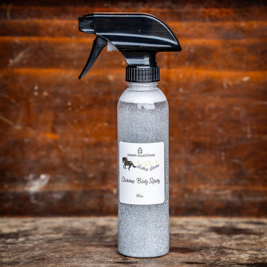 Shimmer Body Spray in SILVER