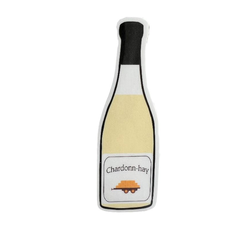 Chardonn-hay Horse Wine Sticker