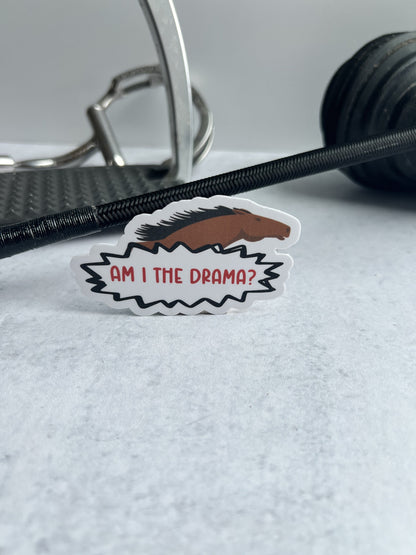 funny drama horse sticker