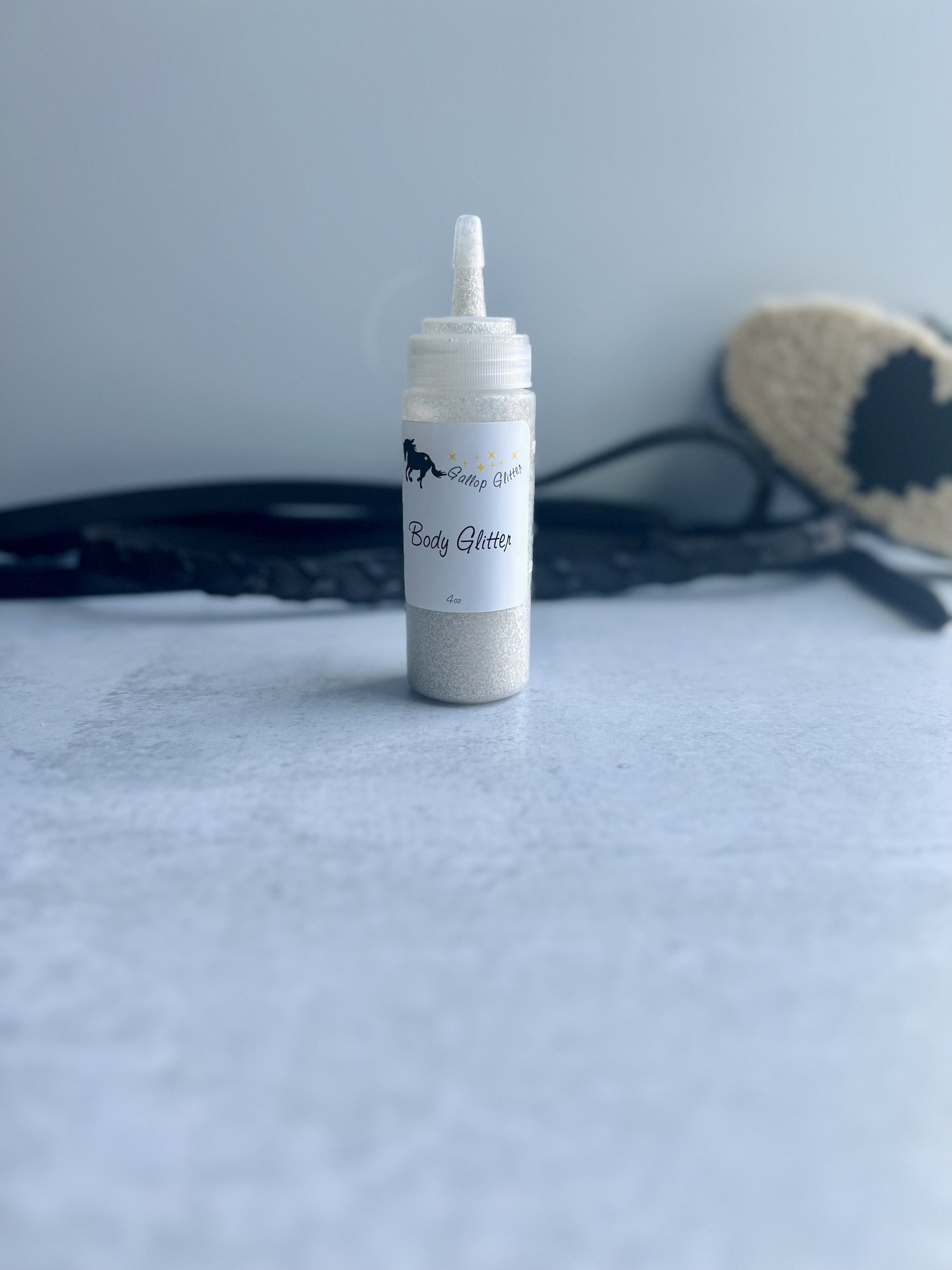 Single bottle of Silver Gallop Glitter