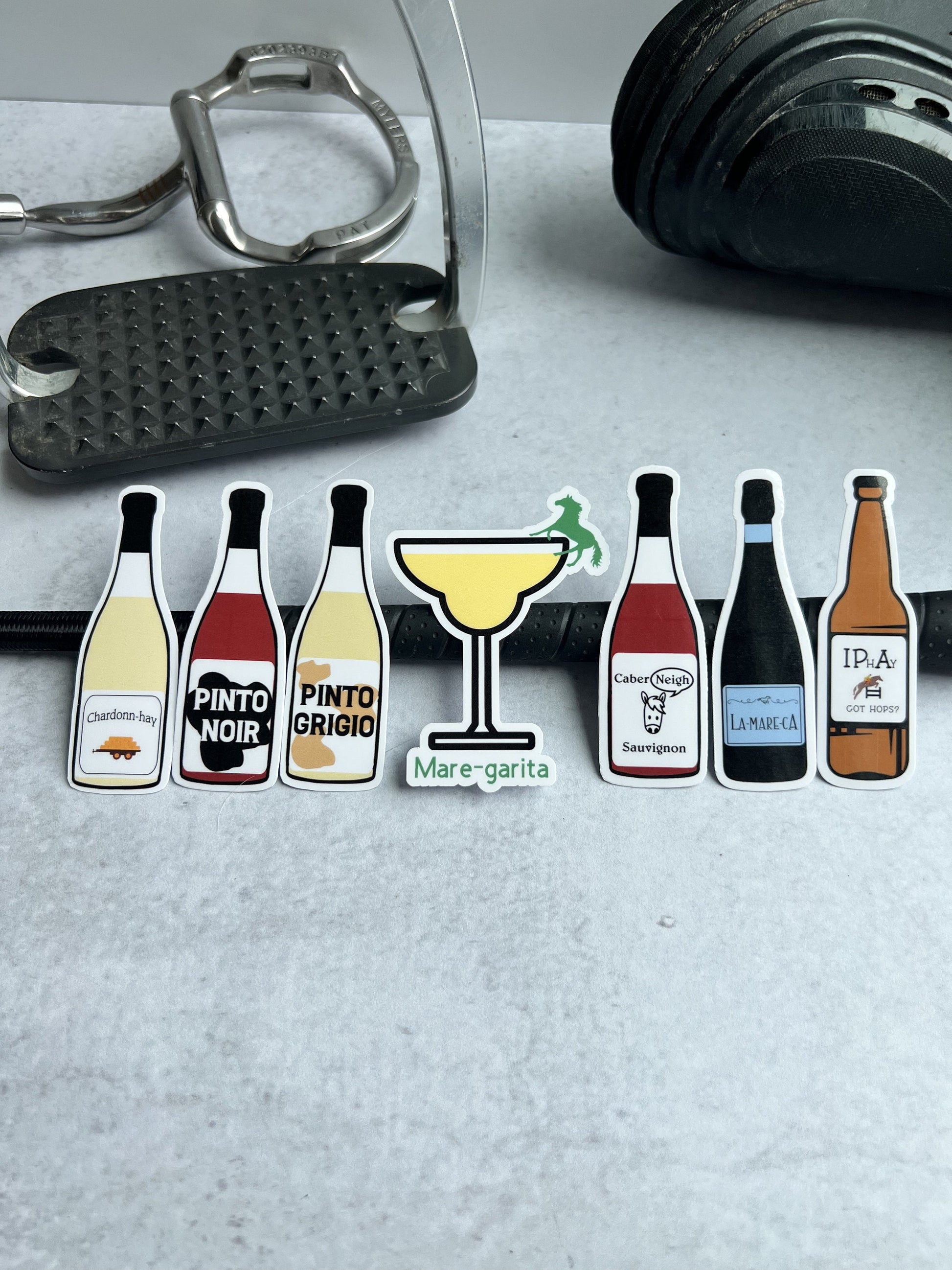 Variety of Armor Equestrian Horse Booze Stickers