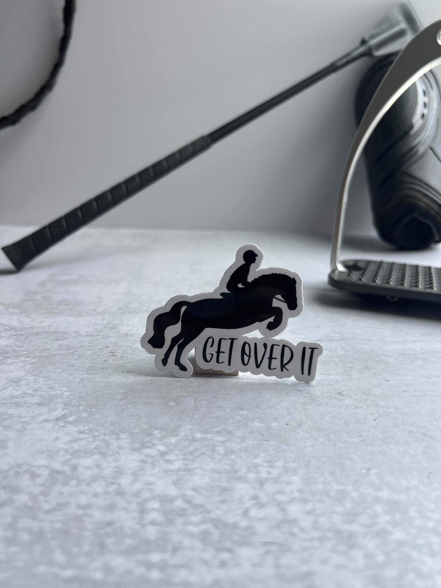 Jumper Horse Sticker Get Over It