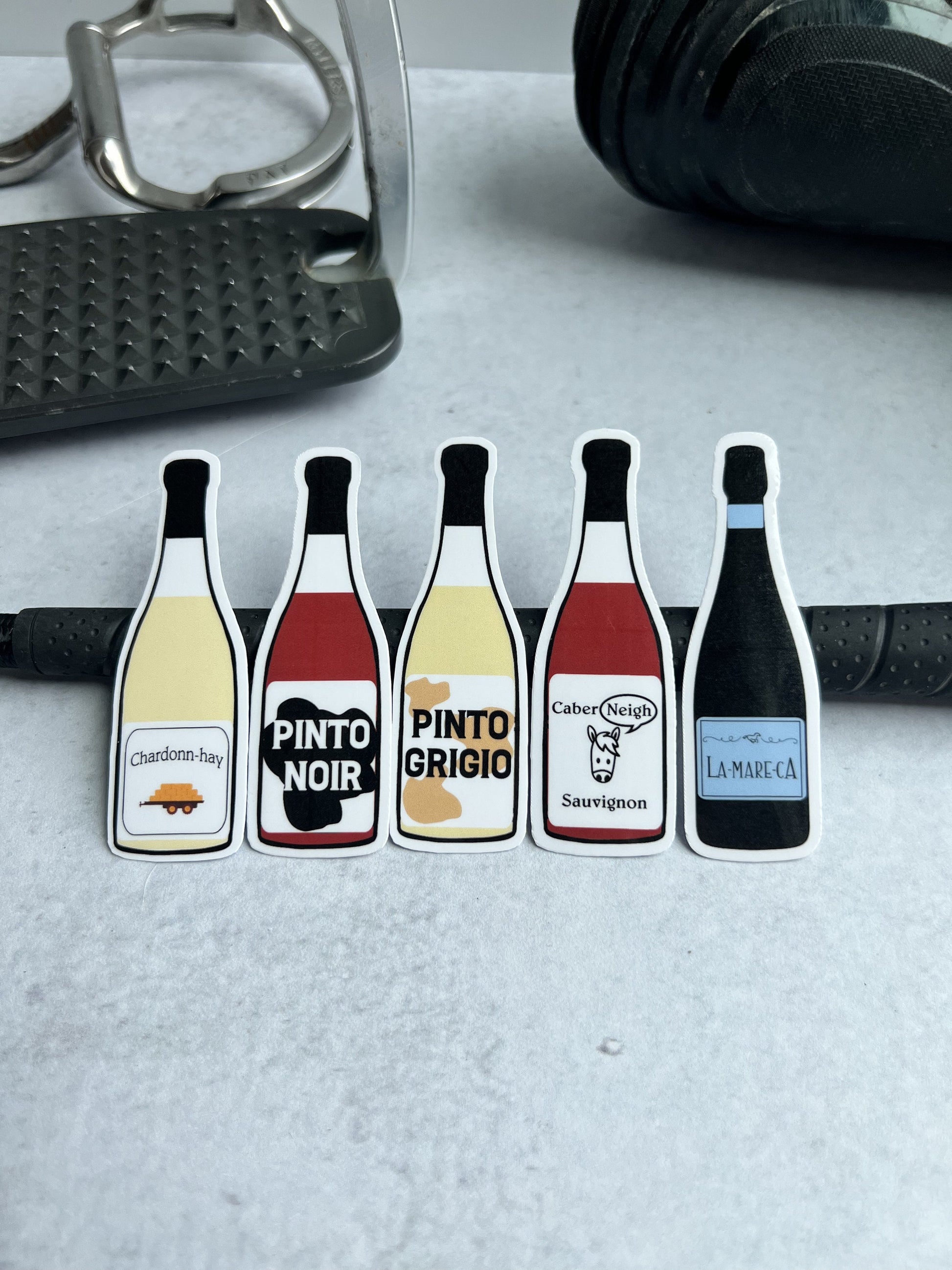 Variety of Horse Wine Sticker by Armor Equestrian